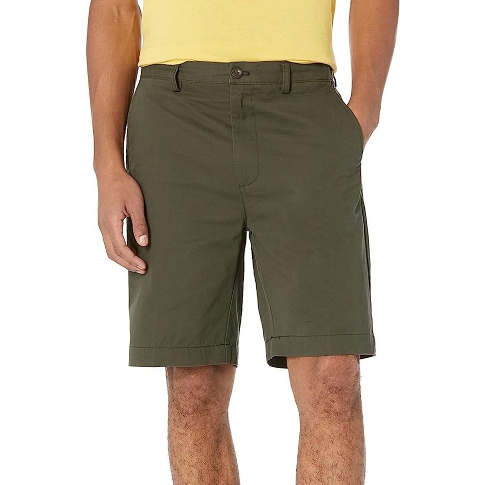 Amazon Essentials Mens Classic-Fit 8" Chino Short Olive Green 32